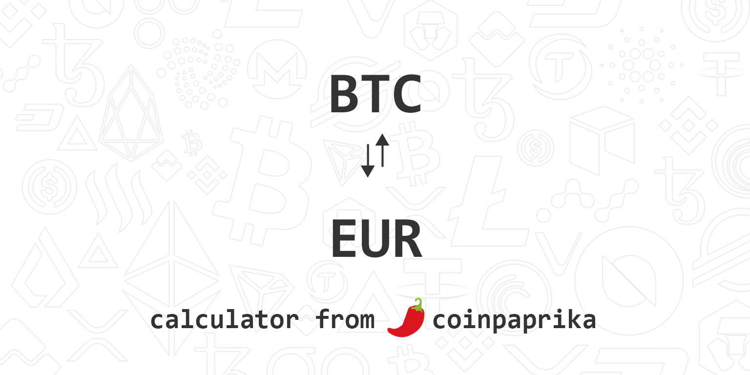 Bitcoin & Satoshi Rechner - BTC & Satoshi umrechnen in EUR, USD, ETH.