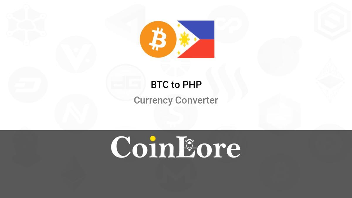 Convert BTC to PHP: Bitcoin to Philippines Piso