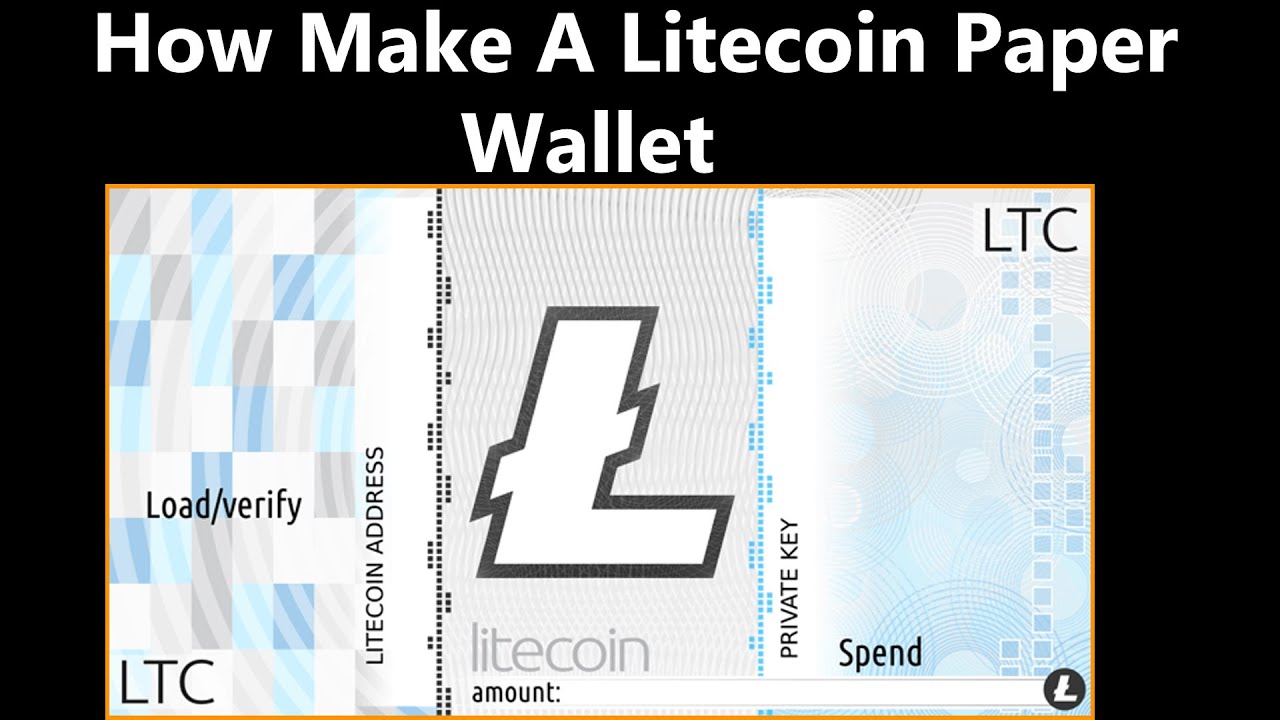 Creating Litecoin paper wallet | Tokenexus