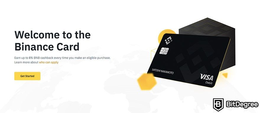 Map Binance Visa CB. Pay in Bitcoin or other crypto