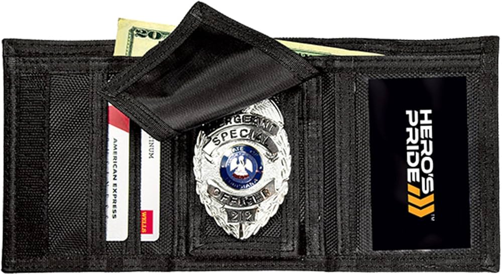 Blackinton Leather Badge Wallet -Tri-Fold Badge Wallet