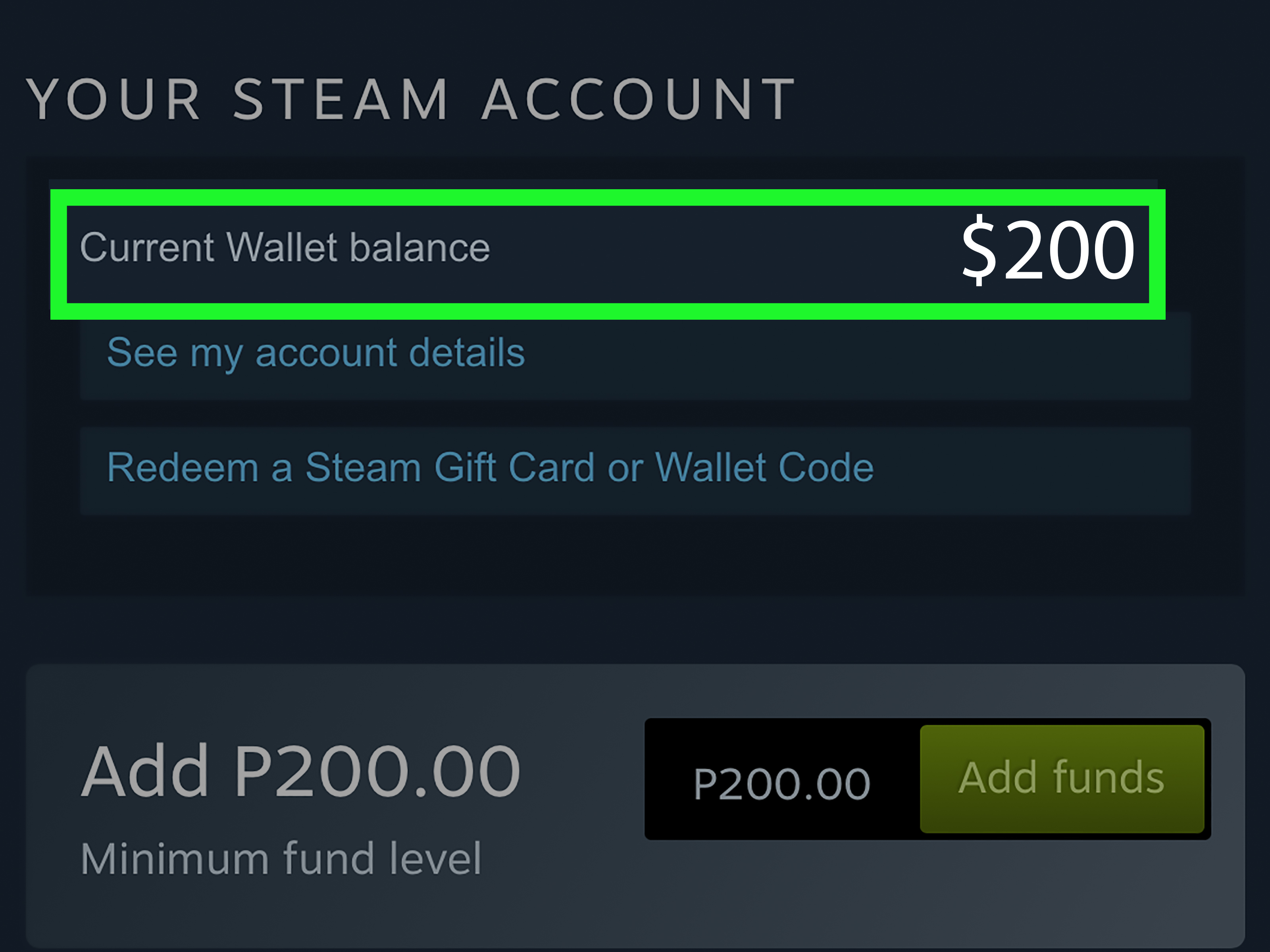 Redeem a Steam Gift Card or Wallet Code