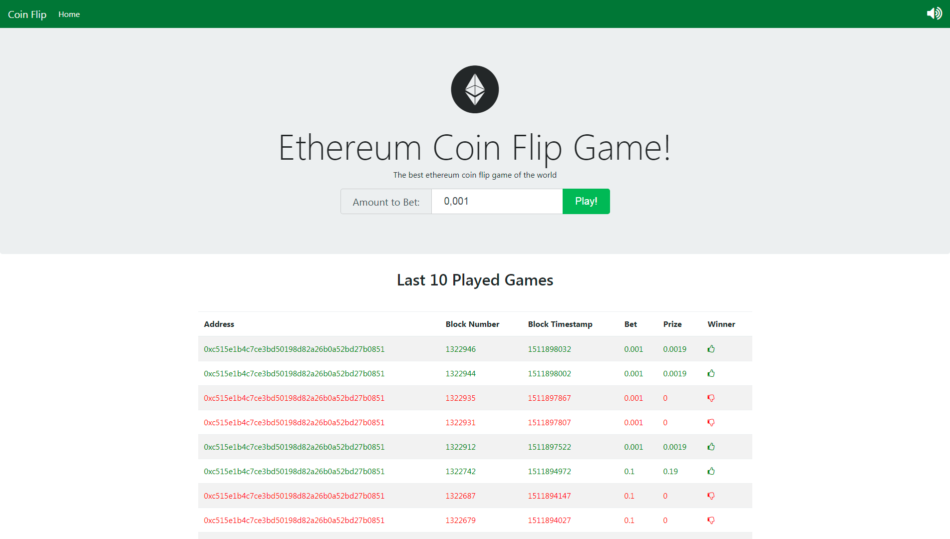 Program the Blockchain | Flipping a Coin in Ethereum