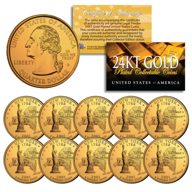 1/2 Gram Greetings From New York Gold Coin - Hero Bullion