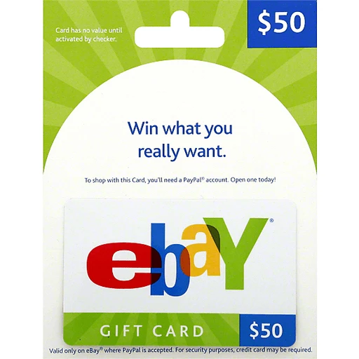 eBay Gift Card | Buy a code online from $25 | cryptolove.fun