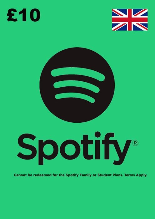 Buy £10 Spotify 1 month Gift Card Voucher UK GBP for £