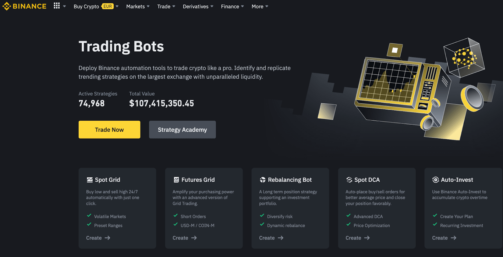 GitHub - edeng23/binance-trade-bot: Automated cryptocurrency trading bot