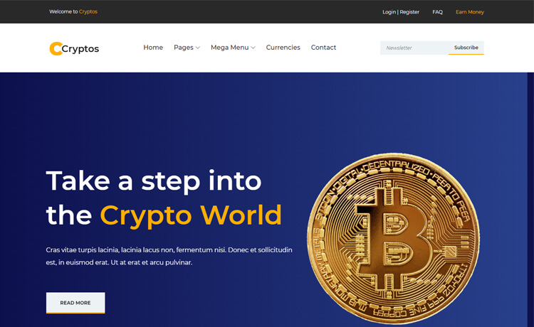 Crypto Template Projects :: Photos, videos, logos, illustrations and branding :: Behance