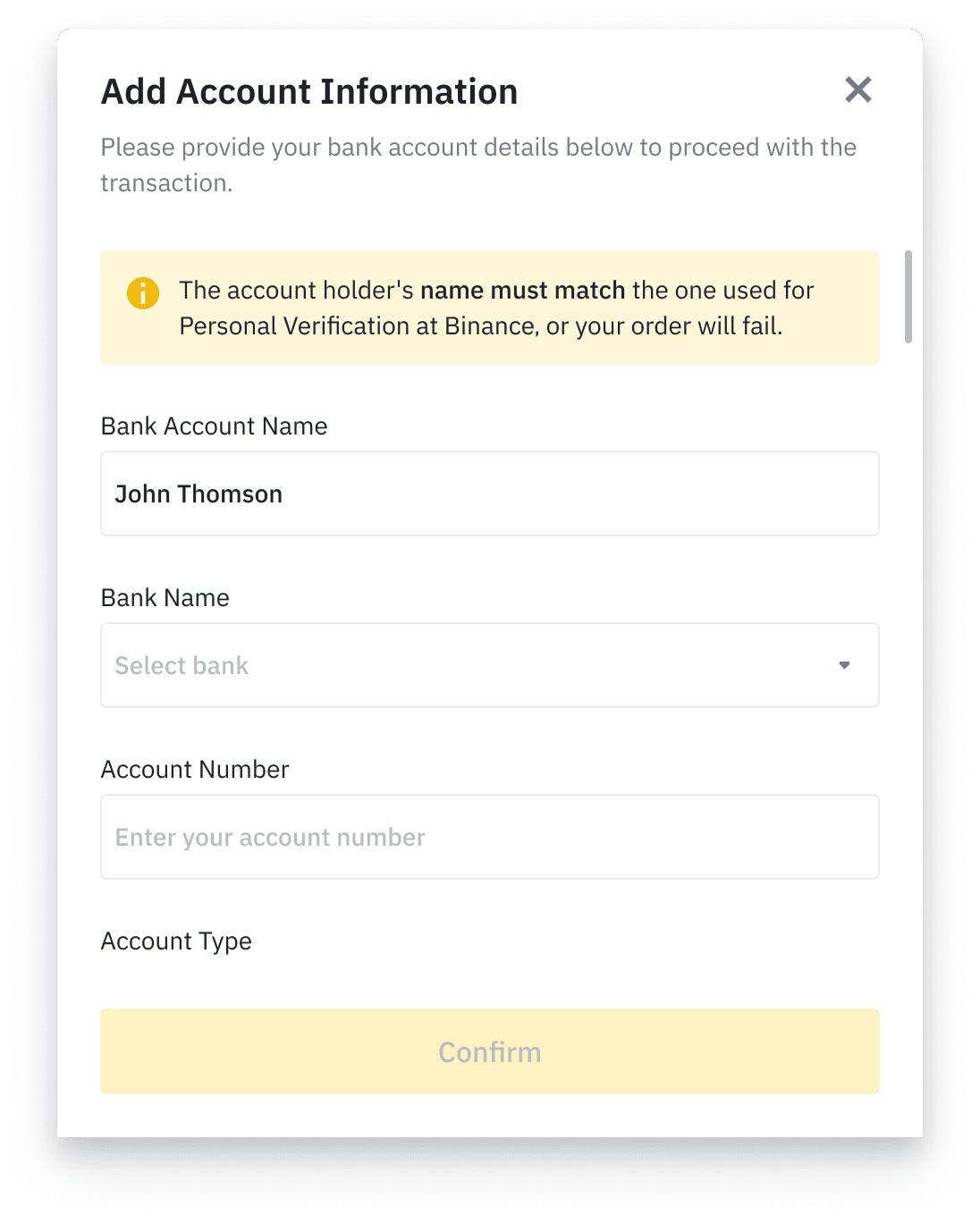 How to Withdraw to a Bank Account from Binance