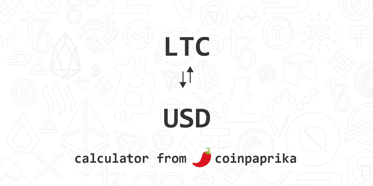 LTCUSD Litecoin / US Dollar - Currency Exchange Rate Live Price Chart