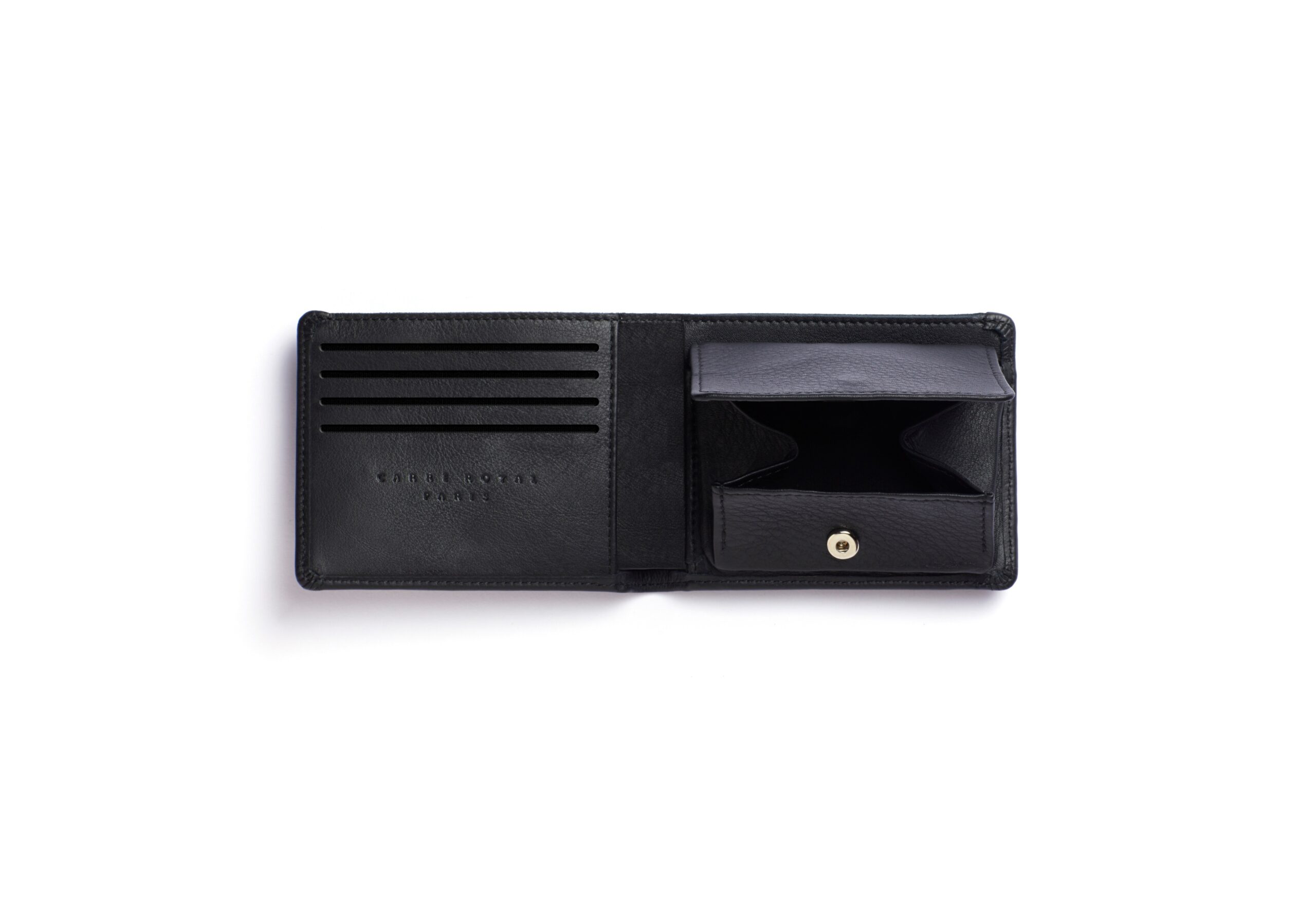 dv Small Leather Wallet With Clips And Coin Pocket - Black | Wallets Online