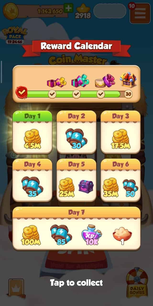 Full Rewards List of Treasure Hunter Event in Coin Master