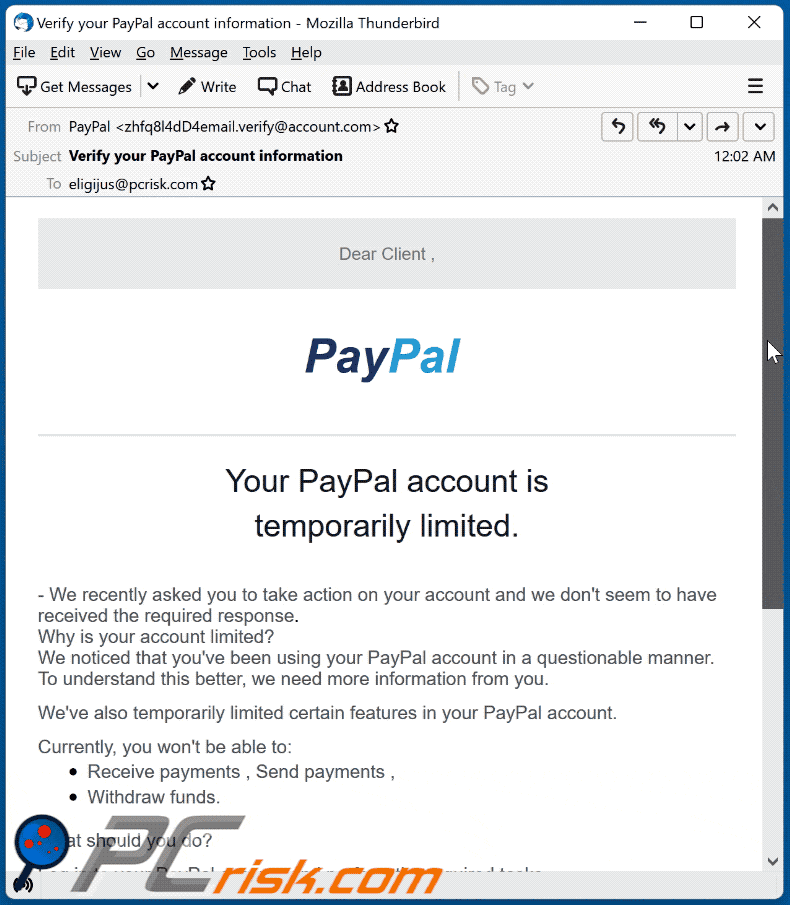 Report Fake Communications | PayPal Security Center | PayPal US