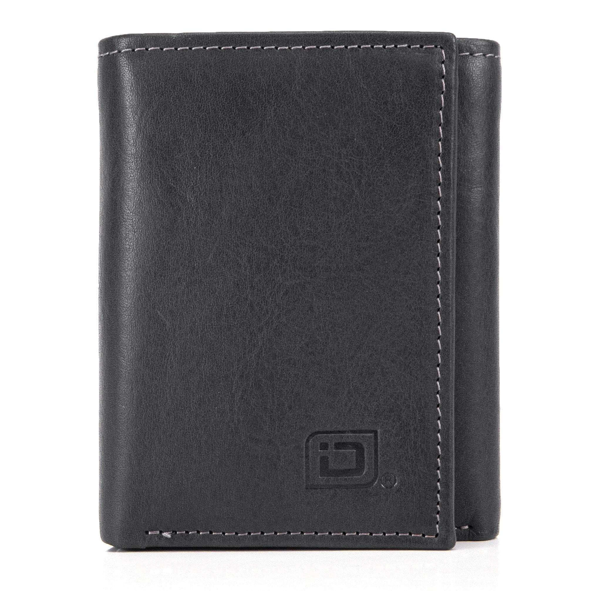 Trifold wallets with ID & credit card pockets.