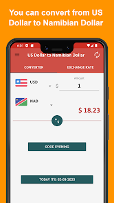 1 USD to NAD - US Dollars to Namibian Dollars Exchange Rate