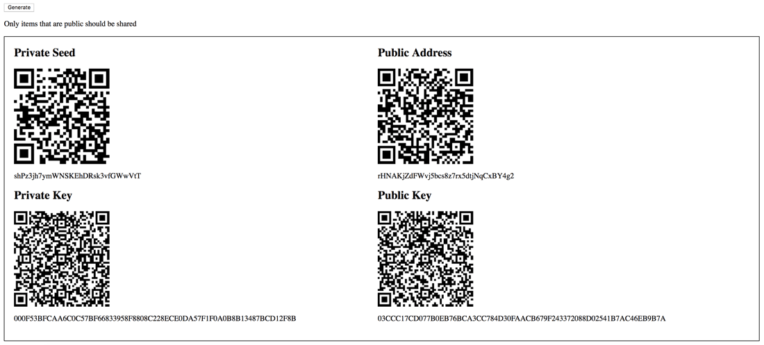 Great Ripple XRP Wallet Generator