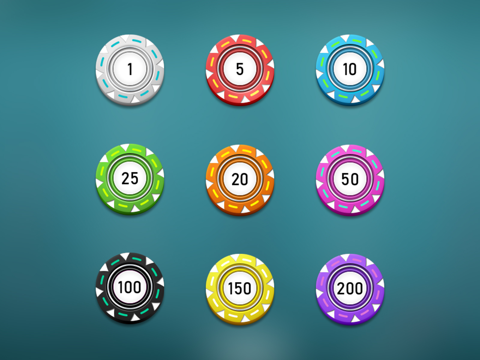 Roulette Chips | $/Chip | Poker Chip Mania