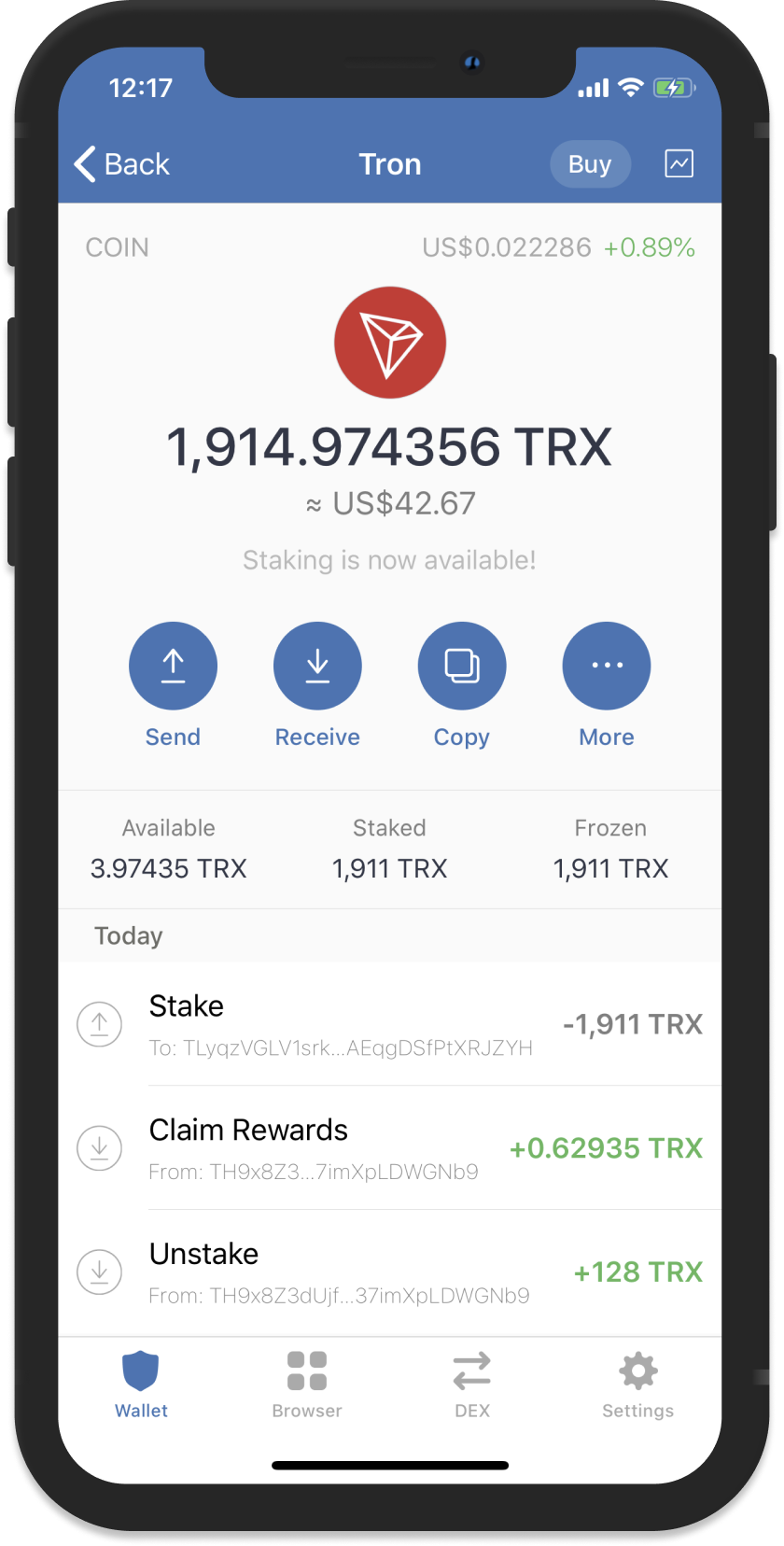 Tron wallet - Mobile TRX wallet | Payperless