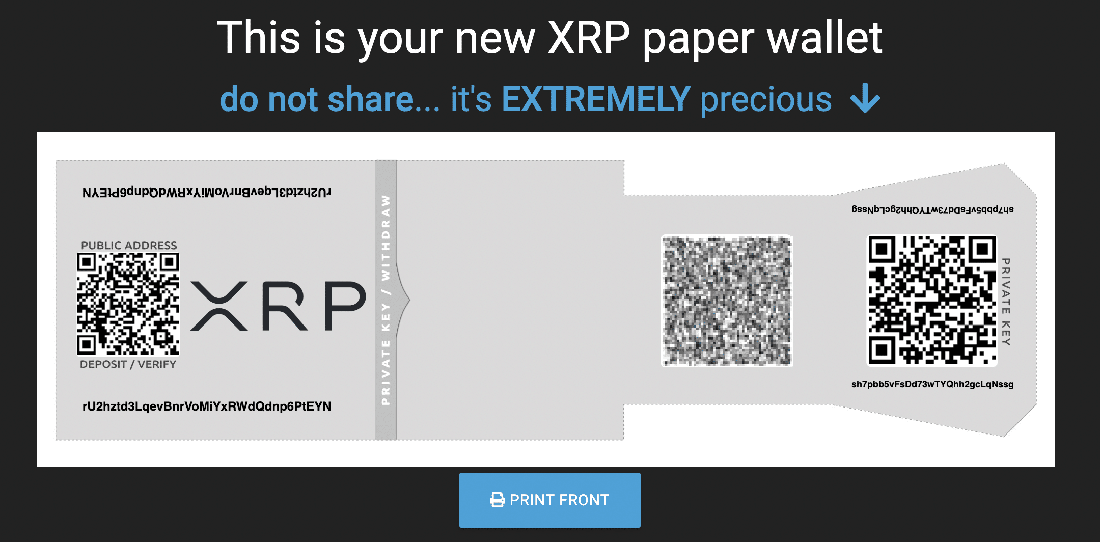 Great Ripple XRP Wallet Generator