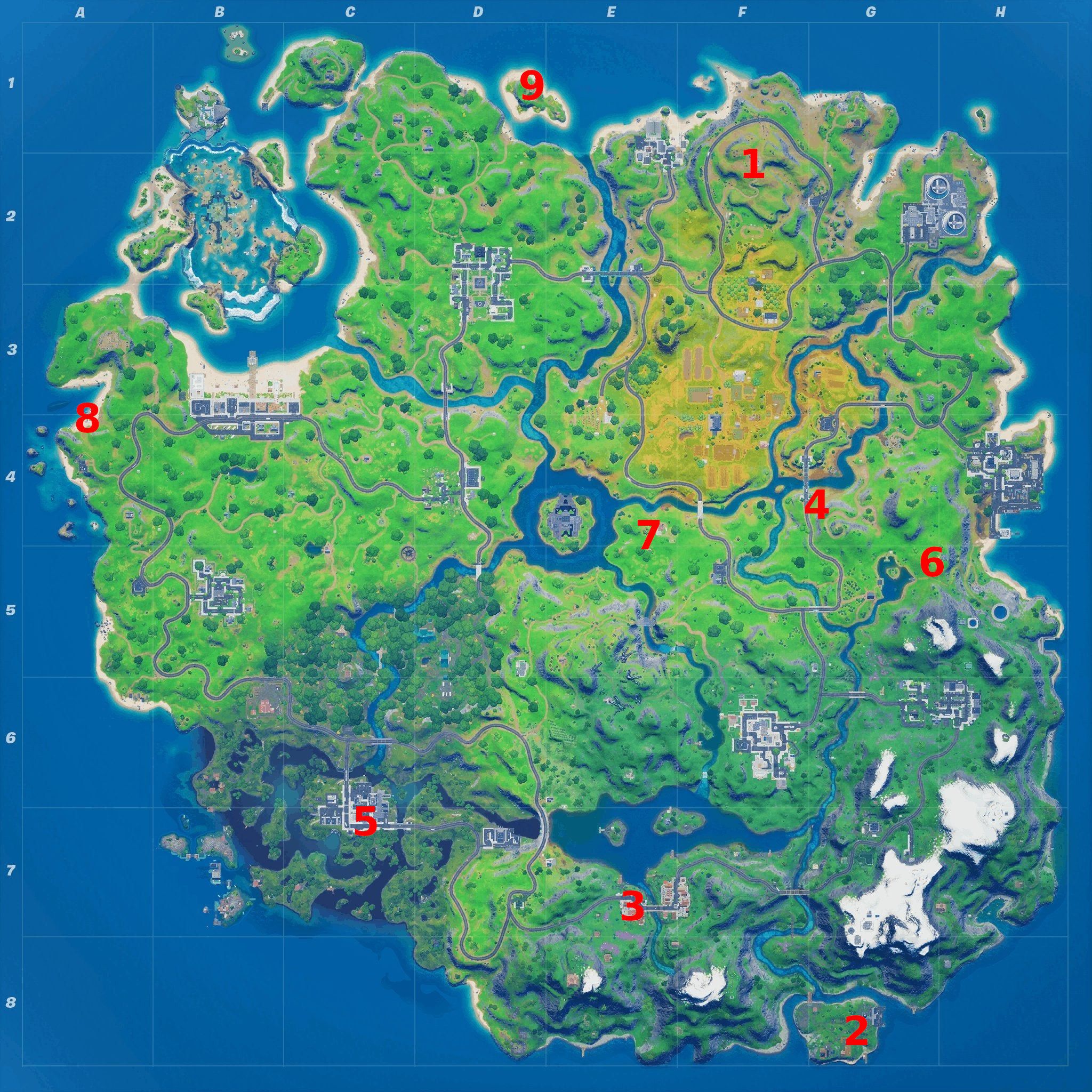 Fortnite Chapter 2 Season 4 Week 7 XP Coins Locations Guide - Video Games Blogger