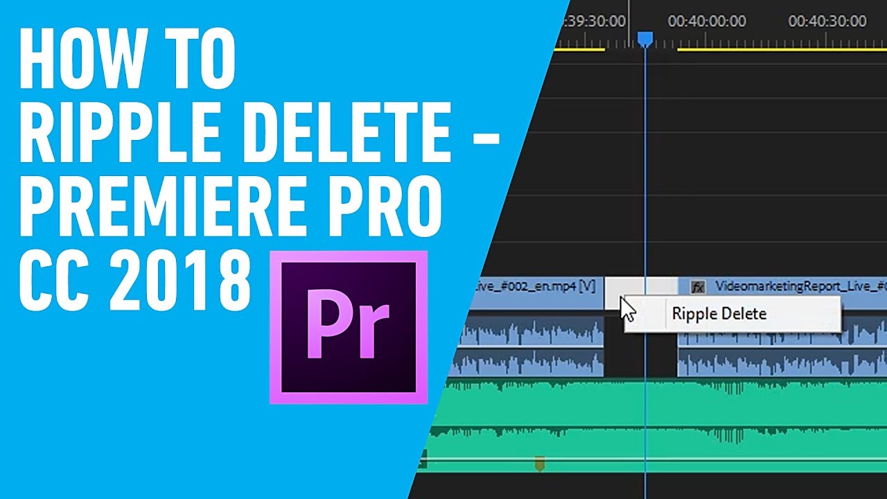 How to Edit Faster Using the Ripple Delete Shortcut In Premiere Pro CC - Handcraft Films