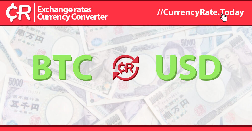 Convert BTC to USD: Bitcoin to United States Dollar