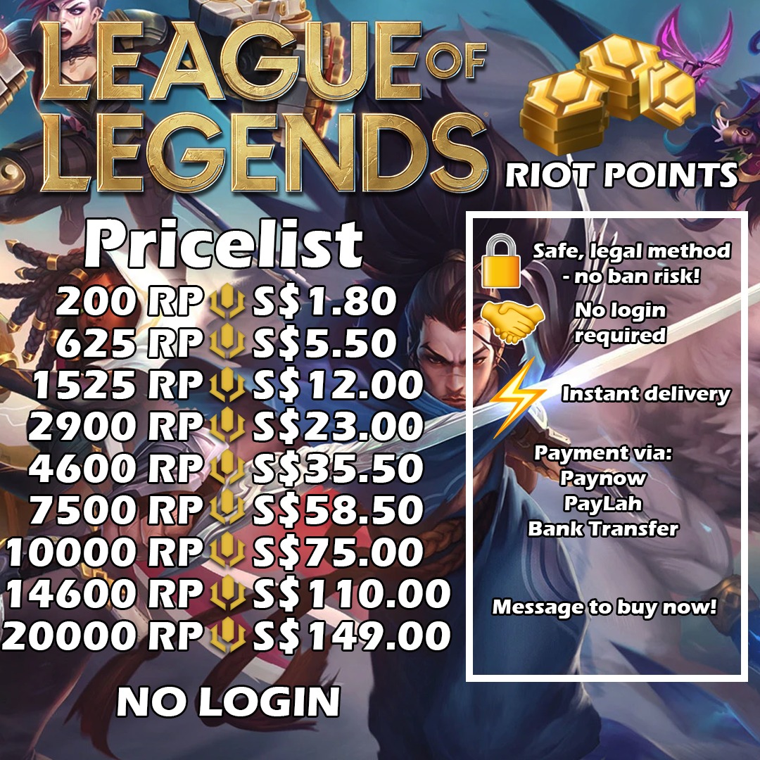 How to Purchase Riot Points for 50% Less in League of Legends