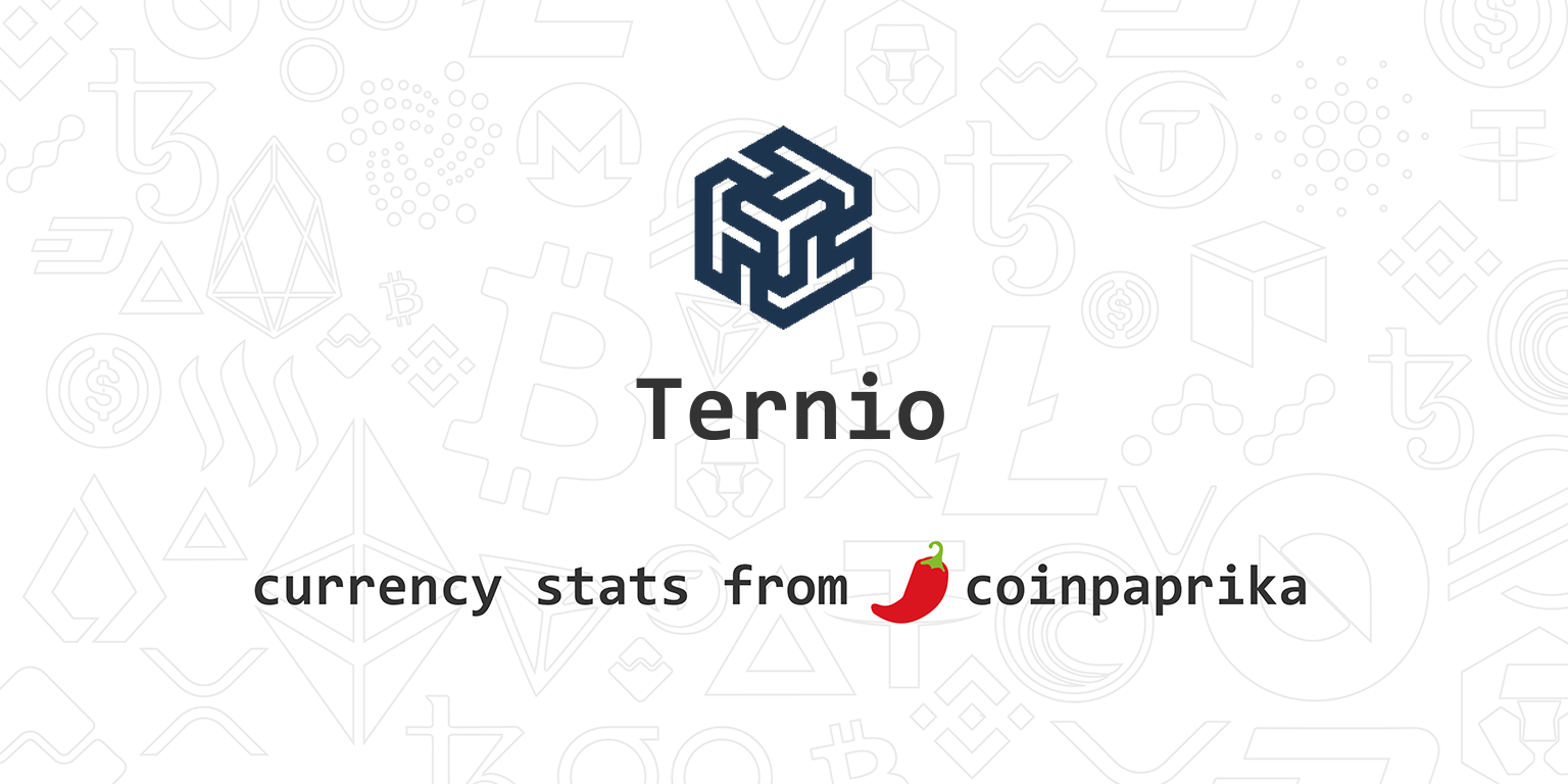 Ternio Tern Price USD today, Chart, News, Prediction