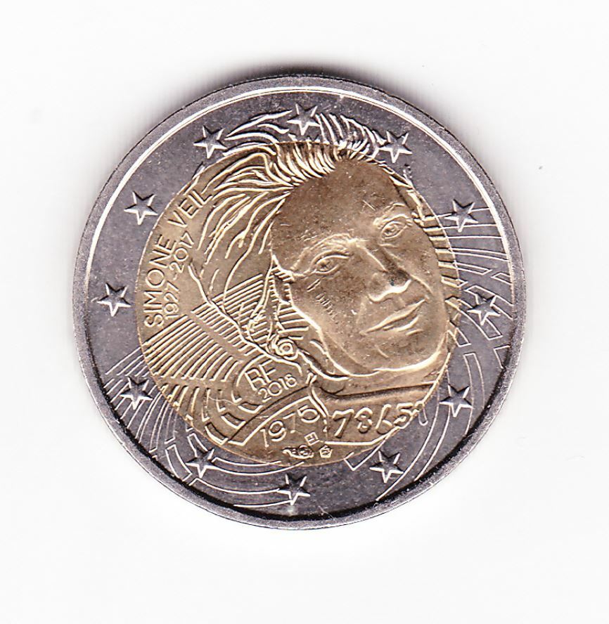 France - 2 Euro, SIMONE VEIL, (unc)