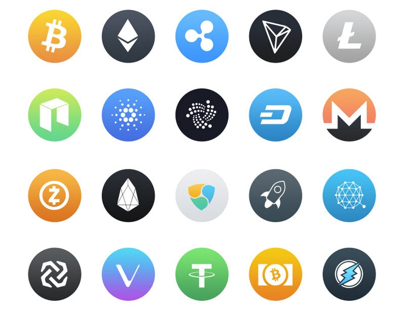 The Free Cryptocurrency Icon Set (50 Icons in SVG, AI & PNG Formats)