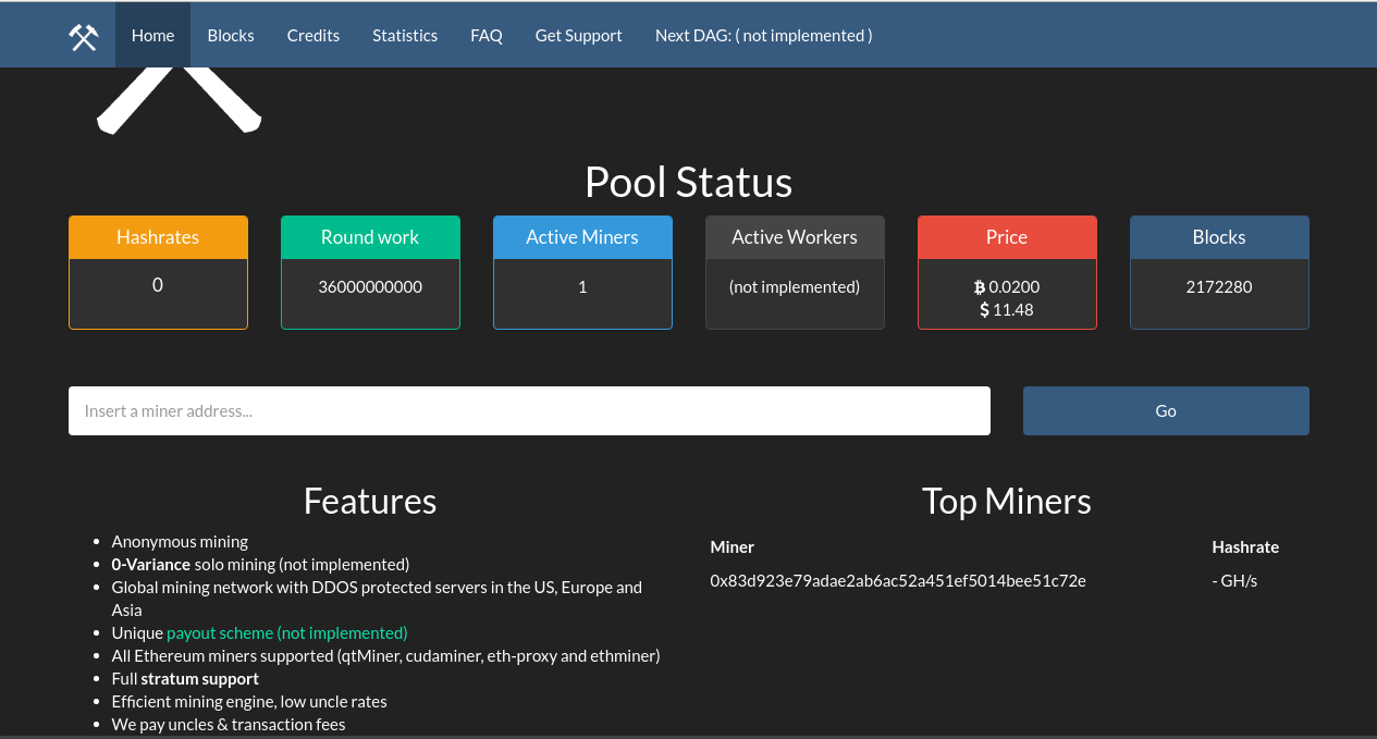 Ethermine - Ethereum (ETH) mining pool