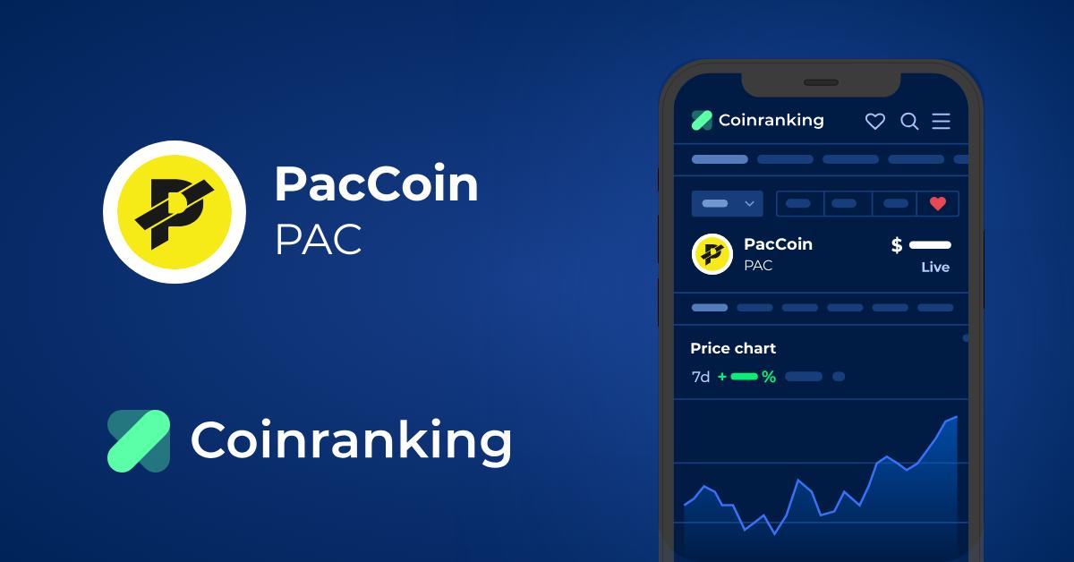 Paccoin Price Today: PAC to EUR Live Price Chart - CoinJournal