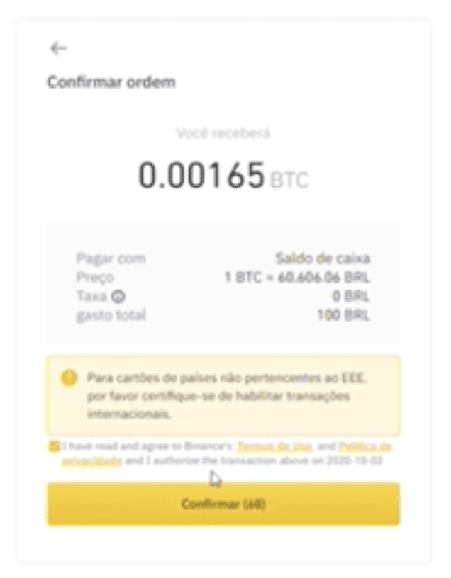 Convert BRL to BTC