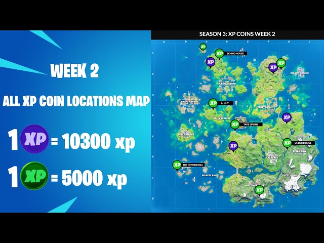 Fortnite: Every XP Coin Location for Week 3