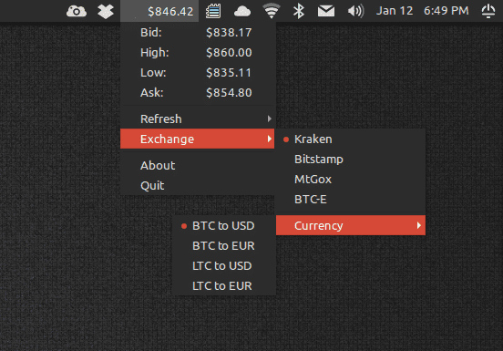 Bitcoin Markets - GNOME Shell Extensions