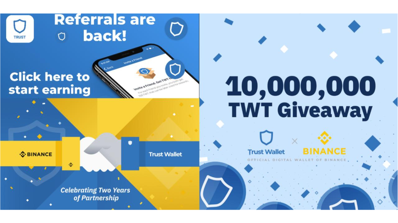 Trust Wallet Airdrop - Claim free TWT tokens with cryptolove.fun