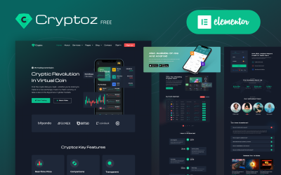 Finexo - Free Crypto Currency Website Template