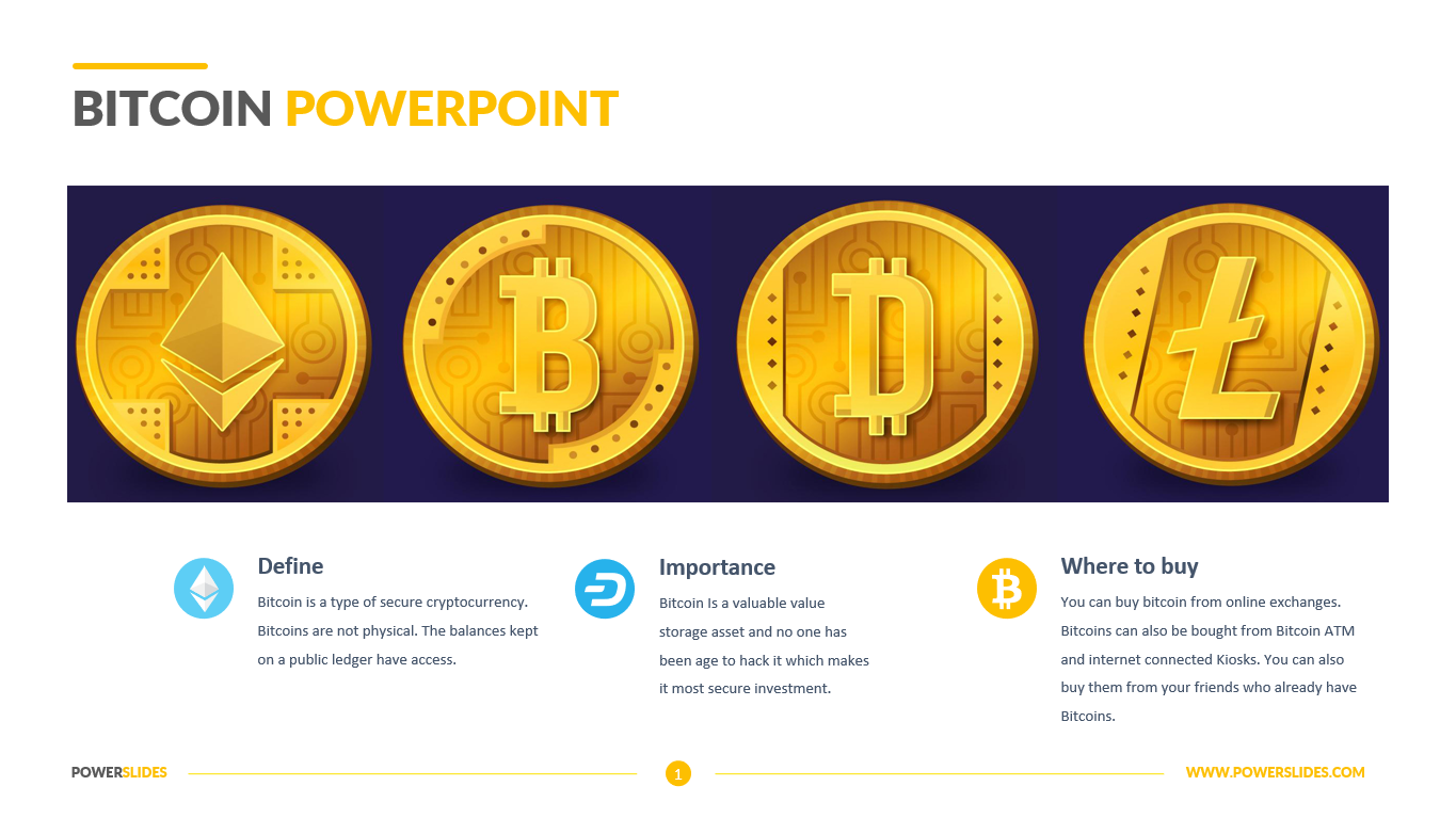 Bitcoin Company Pitch Deck Google Slides & PPT template