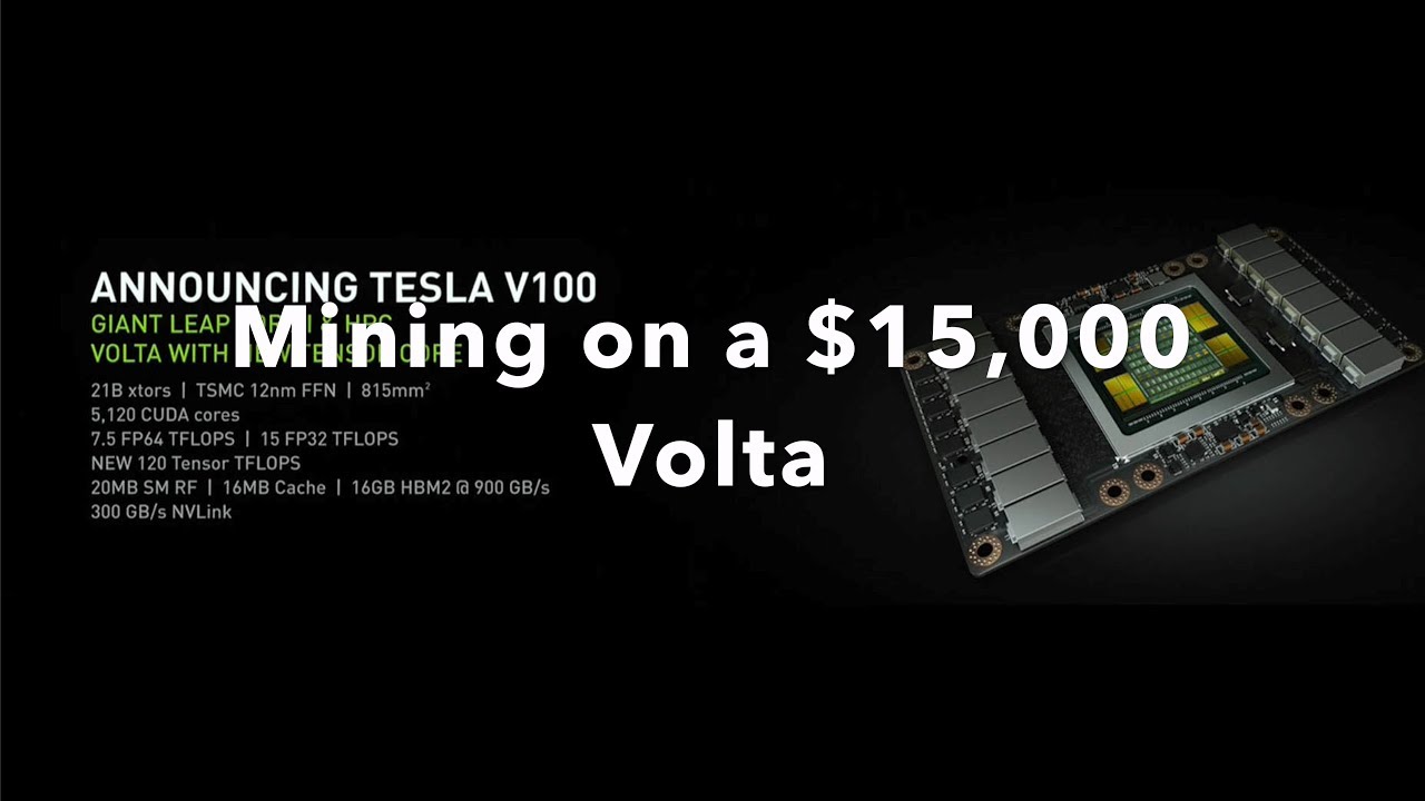 NVIDIA Tesla V $ card is the BEST to mine Ethereum