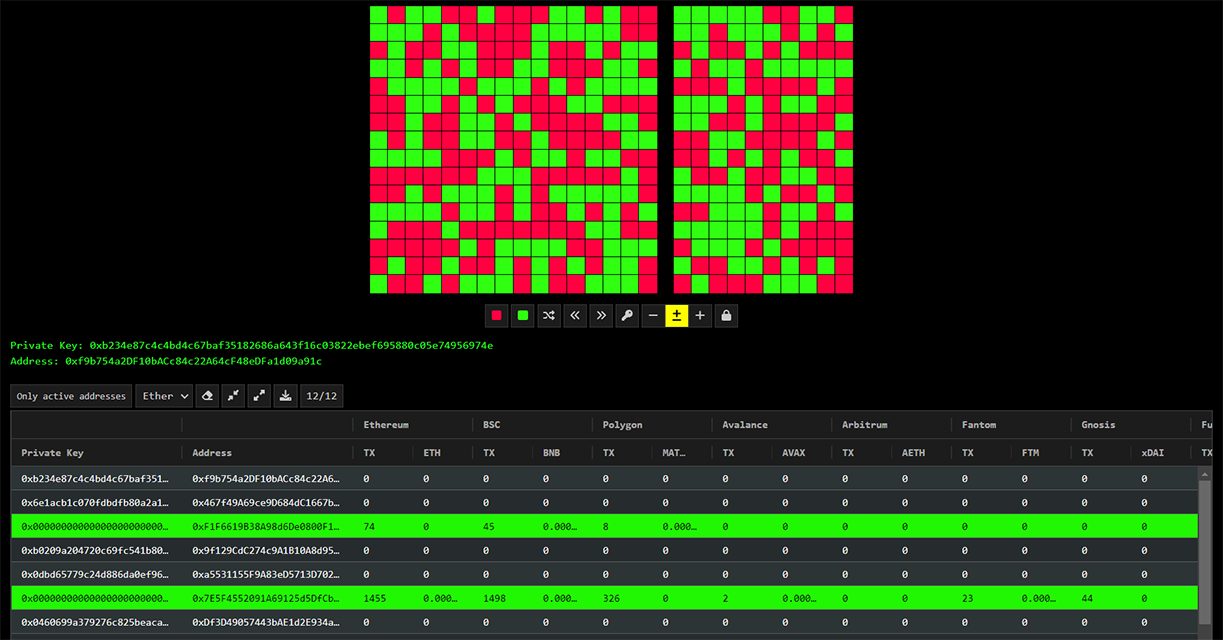 Visual Key Generator - Bitcoin Address Generator