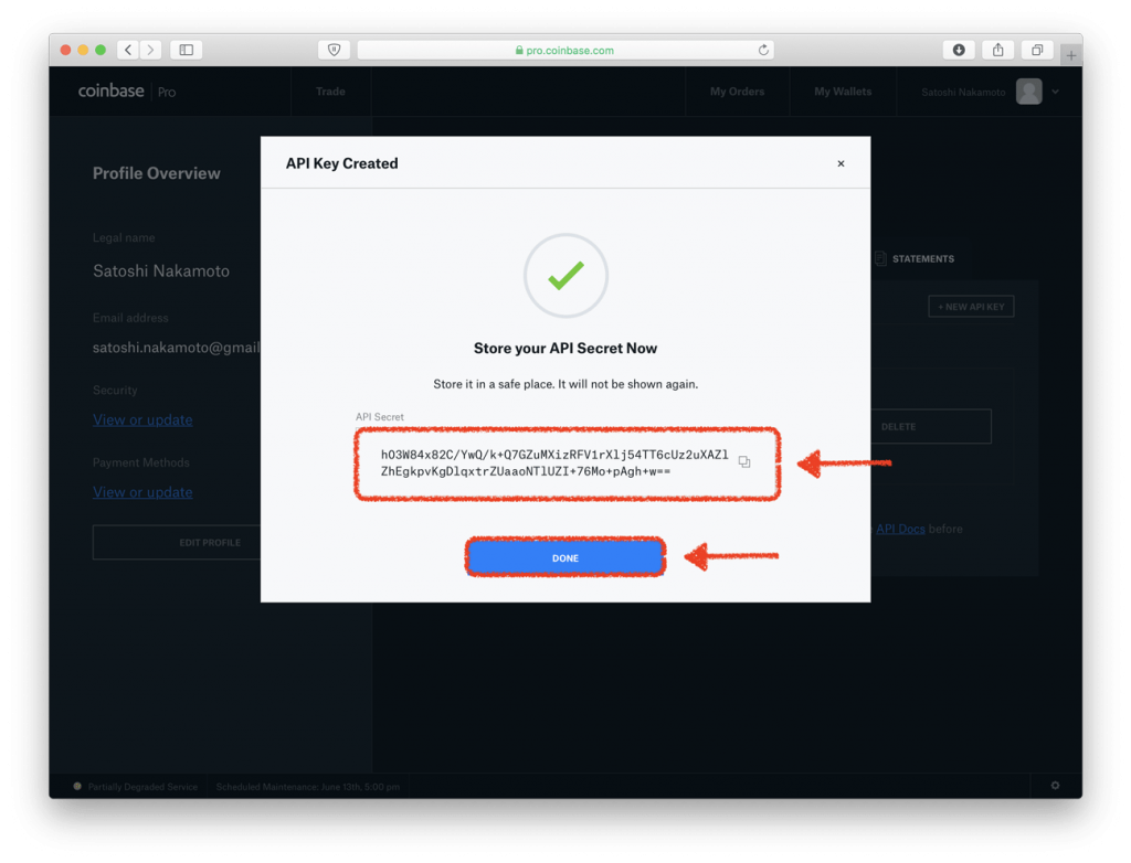 Creating a Coinbase API key | Coinbase Help and Tutorials