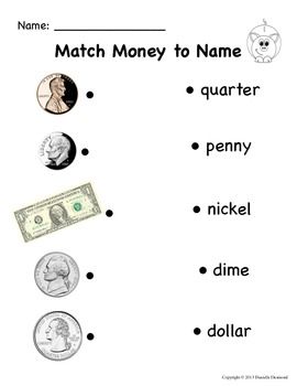 Coin Value Worksheets