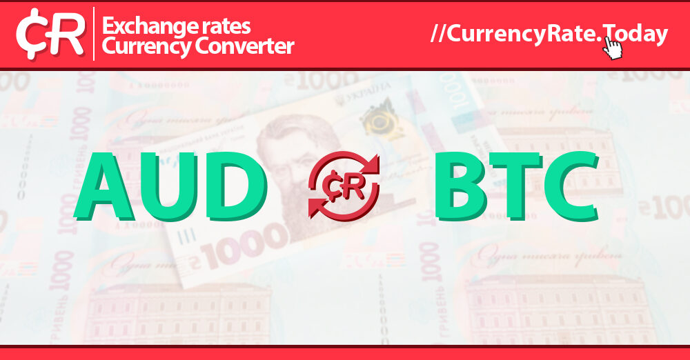 Convert BTC to AUD