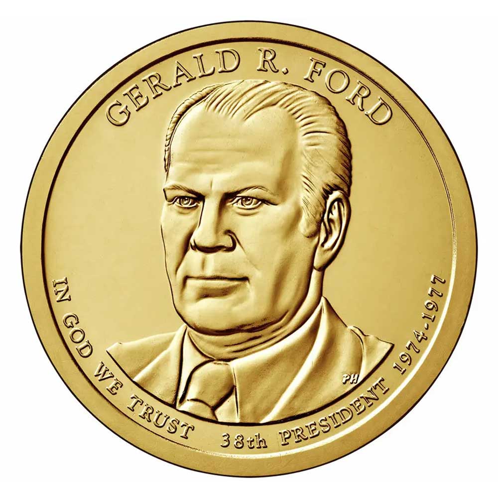 5 dollars - Gerald R. Ford (), Liberia - Coin value - cryptolove.fun