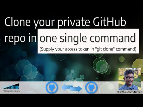 Clone a Private Github Repo with a Personal Access Token