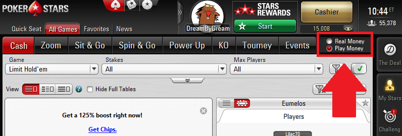 Pokerstars Play Money