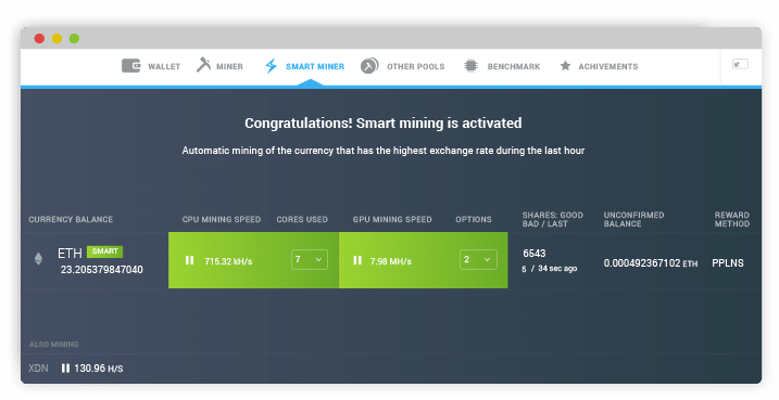 Guide to MinerGate multicurrency mining pool | cryptolove.fun