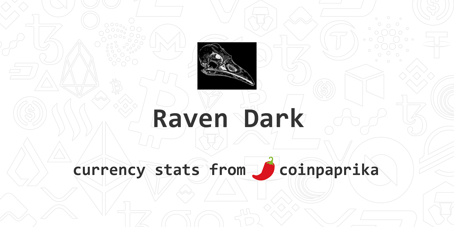 GitHub - raven-dark/raven-dark: A GPU secured blockchain with privacy.