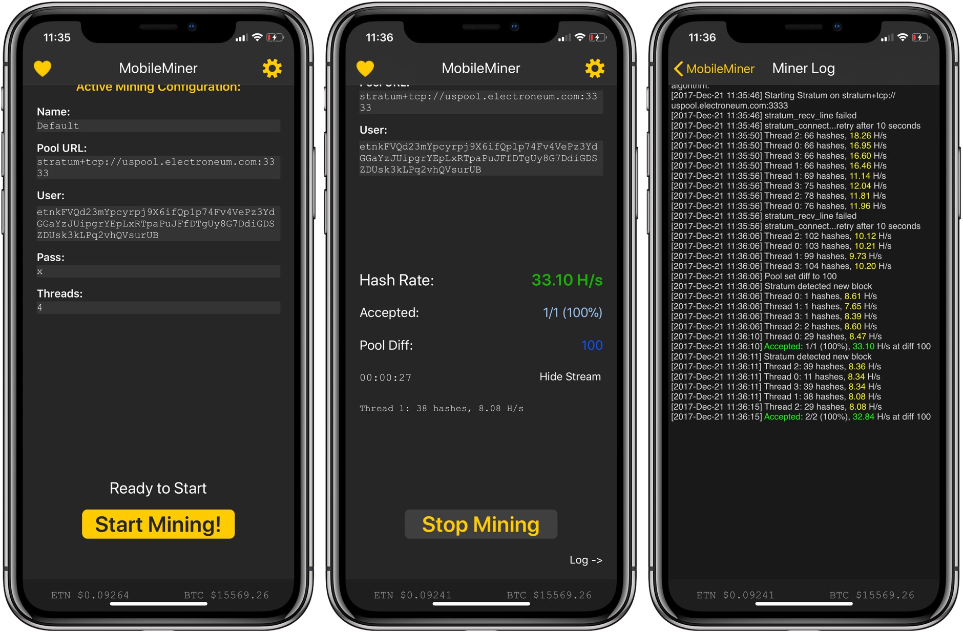 ‎Mobile Cryptocurrency Miner on the App Store