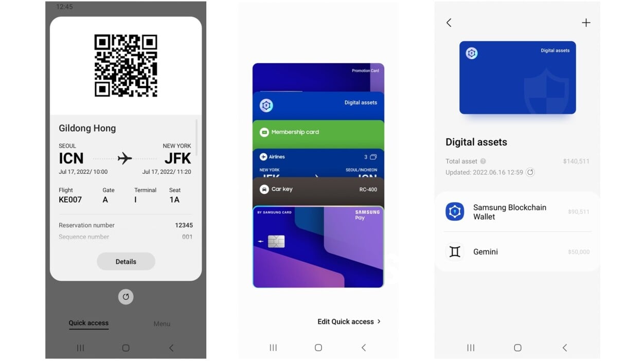 The Samsung Galaxy S10 has a cryptocurrency wallet built in